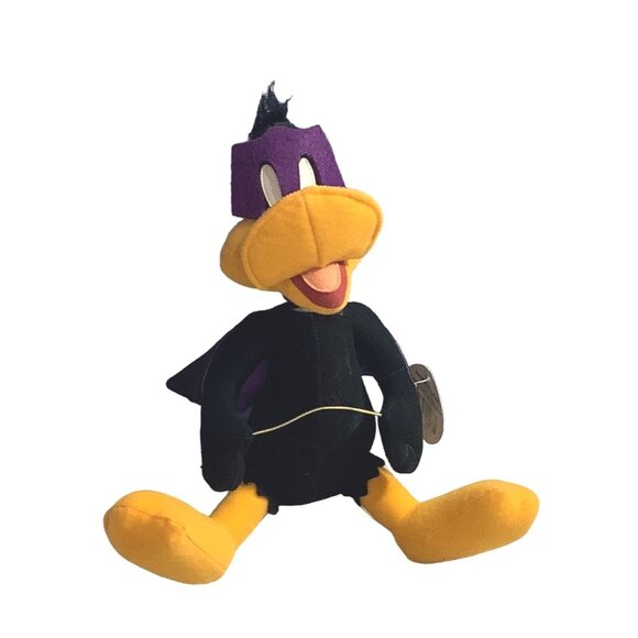 Daffy Duck Plush Looney Tunes 11” Russel Stover Mask Cape Stuffed Animal VTG - Picture 2 of 9